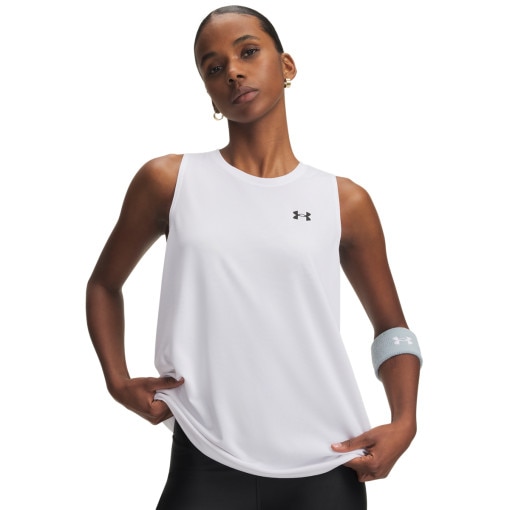 Obrazek dla: UNDER ARMOUR Damski top treningowy Under Armour Tech Tank Solid  biały Biały