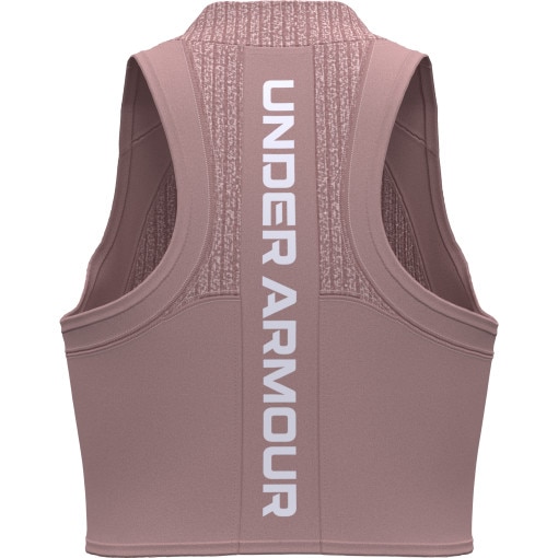 Damski top treningowy Under Armour UA HeatGear Rib Tank - beżowy