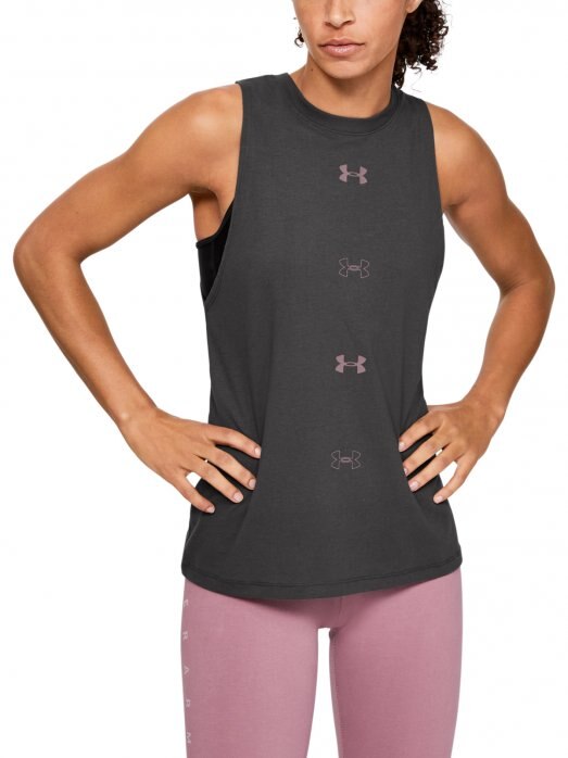 UNDER ARMOUR Damski top UNDER ARMOUR Graphic Muscle SL 6M  grafitowy Grafitowy