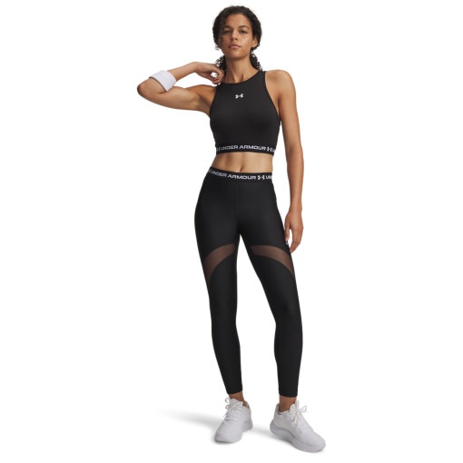 UNDER ARMOUR Damskie legginsy treningowe Under Armour HeatGear Mesh Legging  czarne Czarny