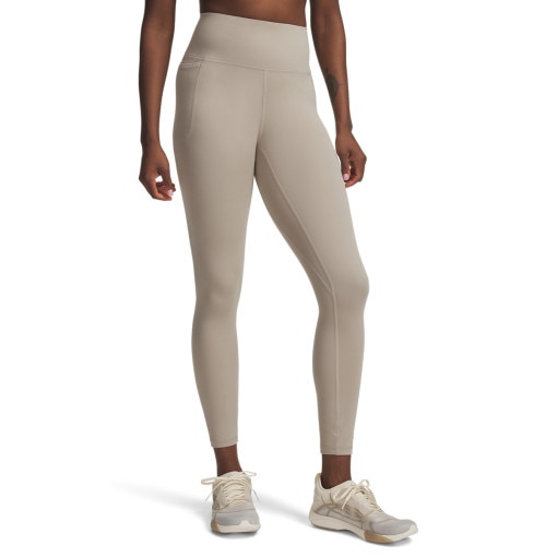 Damskie legginsy treningowe Under Armour Meridian Ankle Leg - beżowe