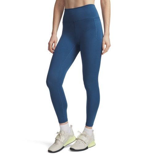 Damskie legginsy treningowe Under Armour Meridian Ankle Leg - niebieskie