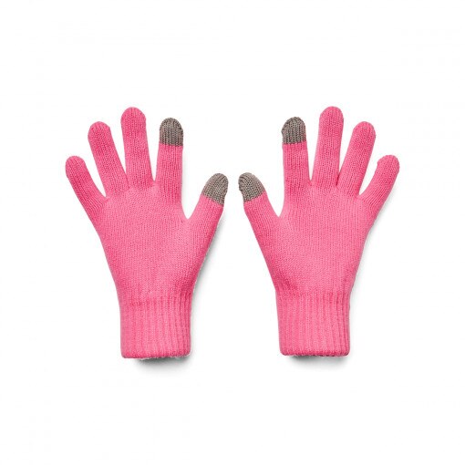 UNDER ARMOUR Damskie rękawiczki zimowe UNDER ARMOUR UA Halftime Gloves  różowe Różowy