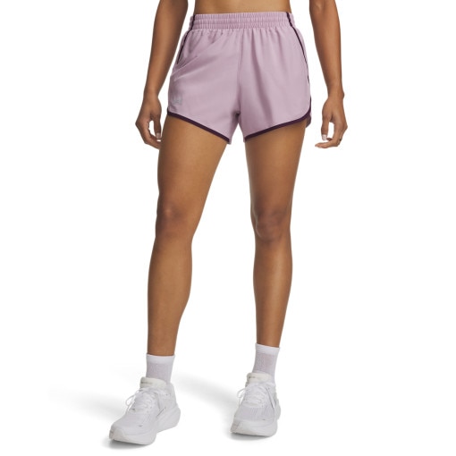 Damskie spodenki do biegania Under Armour UA Fly By 3'' Shorts - różowe