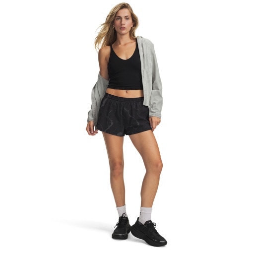 Obrazek dla: UNDER ARMOUR Damskie spodenki do biegania Under Armour UA HB Run Printed  czarne Czarny