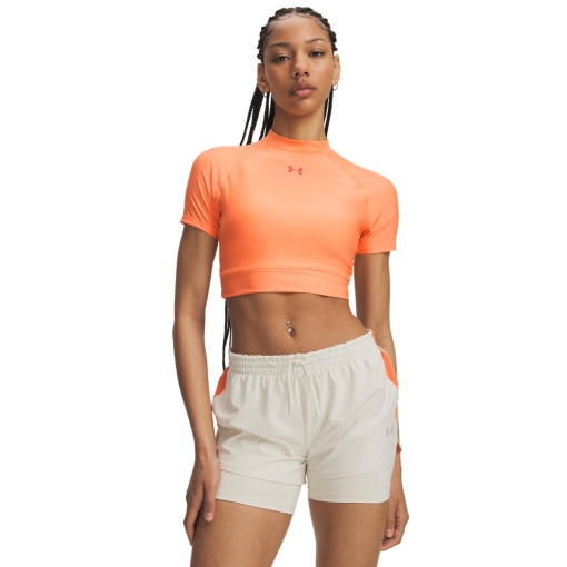 Obrazek dla: UNDER ARMOUR Damskie spodenki do biegania Under Armour UA Velociti Pro 4" 2n1 Short kremowe Kremowy