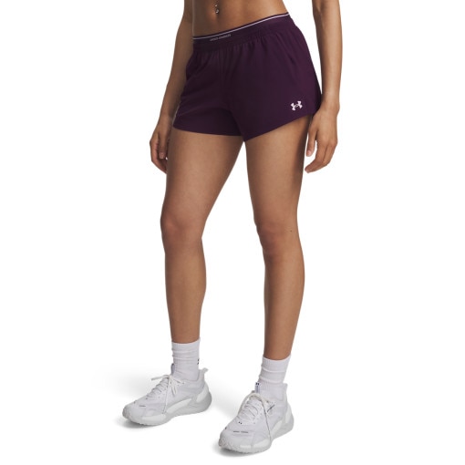 Damskie spodenki treningowe Under Armour UA Vanish Woven 3in Shorts - fioletowe