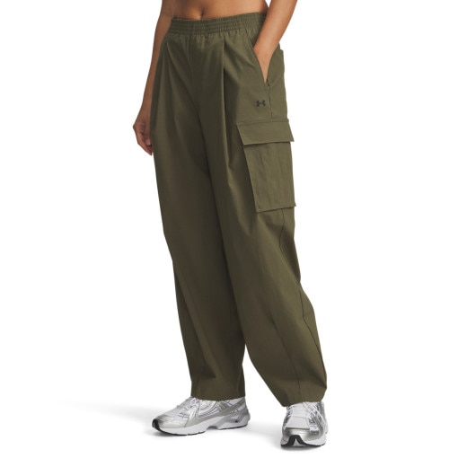 Damskie spodnie cargo Under Armour UA Unstoppable Ripstop Cargo - zielone