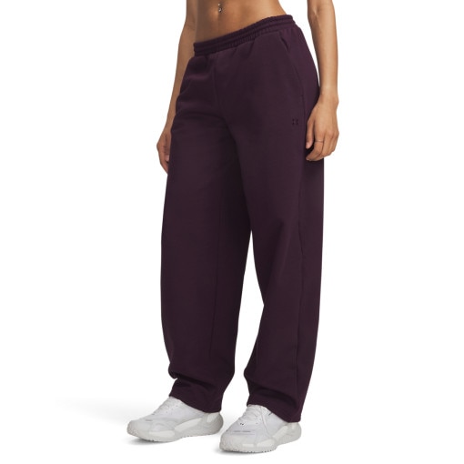 Damskie spodnie dresowe Under Armour UA Icon Fleece Barrel Pant - fioletowe