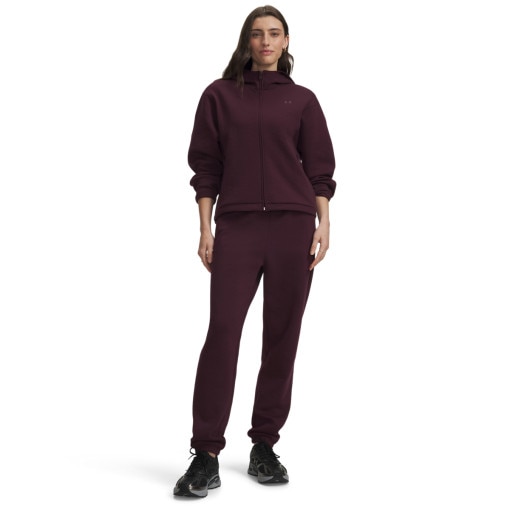 Obrazek dla: UNDER ARMOUR Damskie spodnie dresowe Under Armour Unstoppable Flc Gym Pant burgundowe Burgundowy