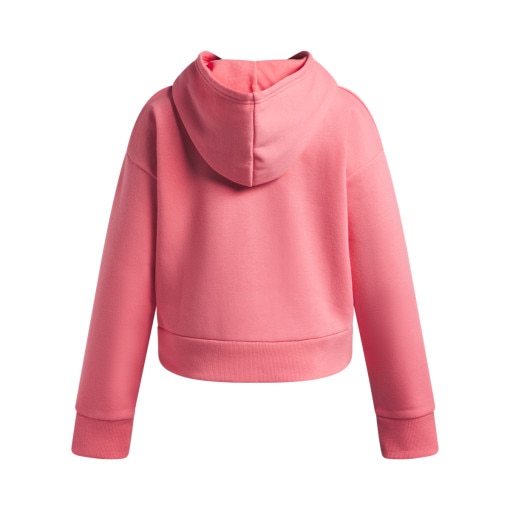 Dziewczęca bluza dresowa nierozpinana z kapturem Under Armour UA Rival Fleece Hoodie - różowa