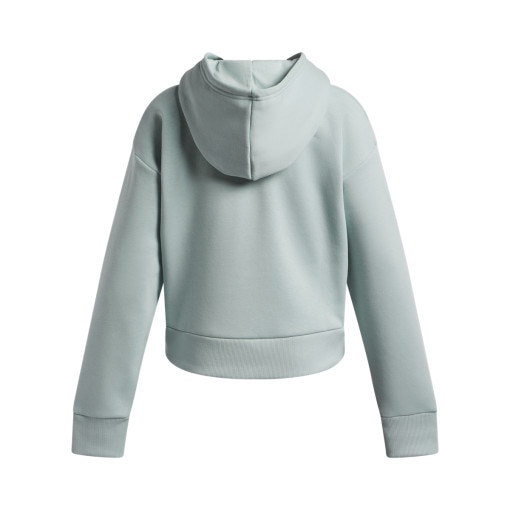 Dziewczęca bluza dresowa nierozpinana z kapturem Under Armour UA Rival Fleece Hoodie - zielona