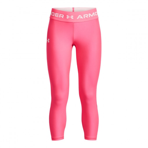 UNDER ARMOUR Dziewczęce legginsy treningowe UNDER ARMOUR HeatGear® Armour Ankle Crop  różowe Różowy