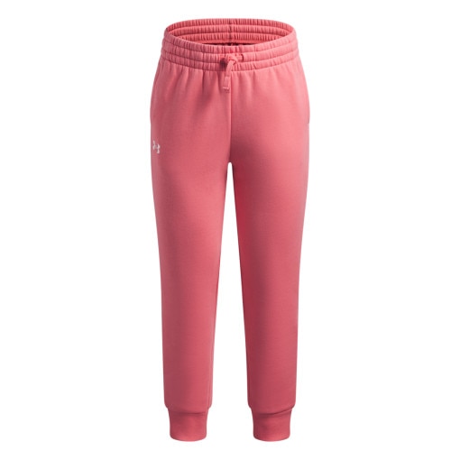 UNDER ARMOUR Dziewczęce spodnie dresowe Under Armour UA Rival Fleece Joggers różowe Różowy