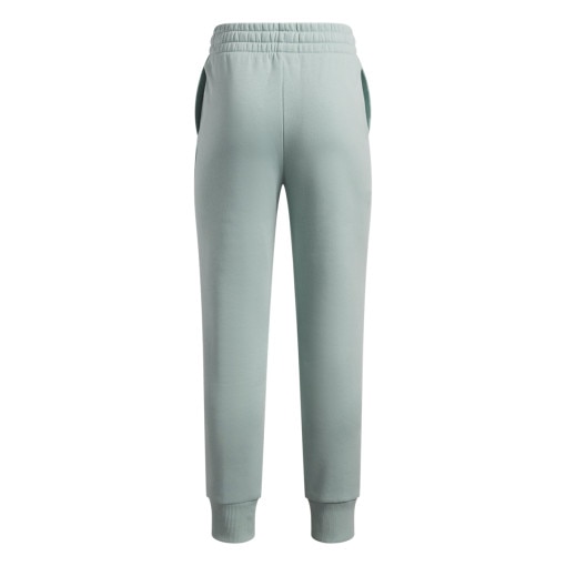 Dziewczęce spodnie dresowe Under Armour UA Rival Fleece Joggers - zielone