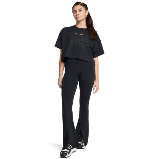  UNDER ARMOUR Damskie spodnie treningowe Under Armour Meridian Kick Flare Pant  czarne Czarny