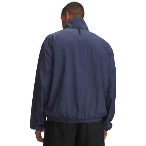 Męska bluza casual bez kaptura Under Armour UA Unsopabble WVN HZ Solid - denim