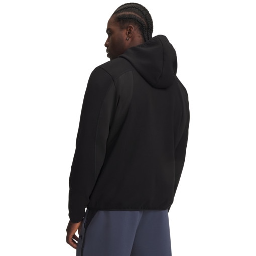 Męska bluza dresowa rozpinana Under Armour UA Unstoppable Flc Txtrd FZ - czarna