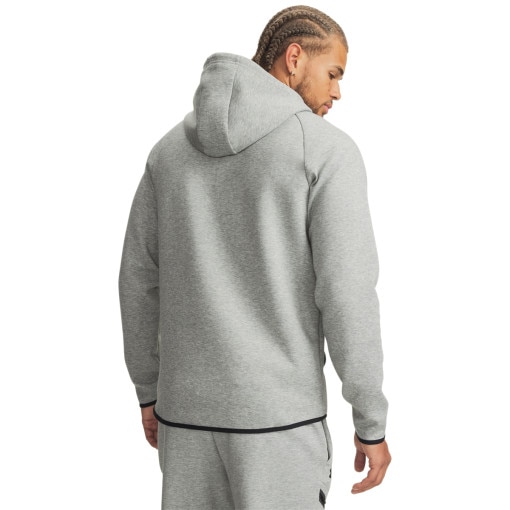 Męska bluza dresowa rozpinana z kapturem Under Armour UA Unstoppable Fleece Full-Zip - szara