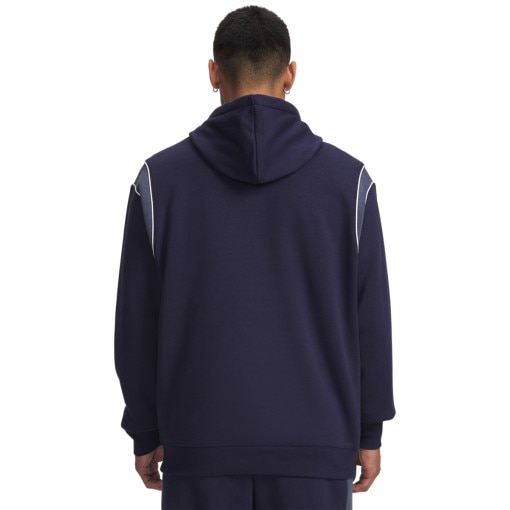 Męska bluza dresowa z nadrukiem Under Armour UA Rival Fleece - granatowa