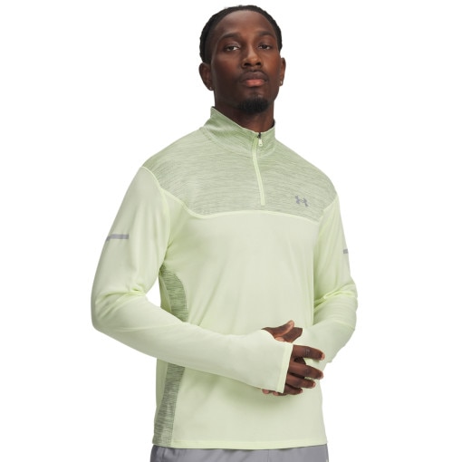 UNDER ARMOUR Męska bluza treningowa nierozpinana bez kaptura Under Armour UA Tech Utility 1/4 Zip zielona Zielony