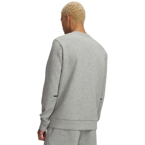 Męska bluza treningowa nierozpinana bez kaptura Under Armour UA Unstoppable Flc Crew - szara