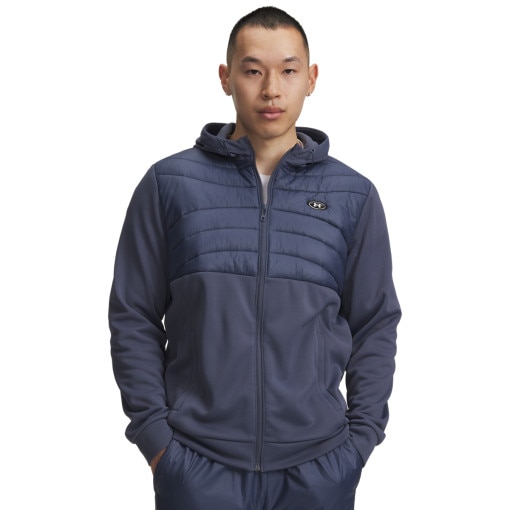 Obrazek dla: UNDER ARMOUR Męska bluza treningowa Under Armour Armour Fleece Utility Insulated  granatowa Granatowy