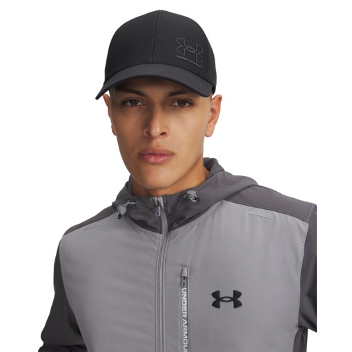  UNDER ARMOUR Męska czapka z daszkiem Under Armour Isochill Armourvent STR  czarna Czarny