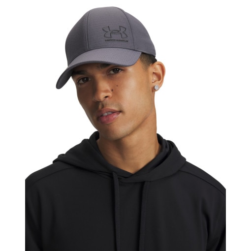  UNDER ARMOUR Męska czapka z daszkiem Under Armour Isochill Armourvent STR  szara Szary