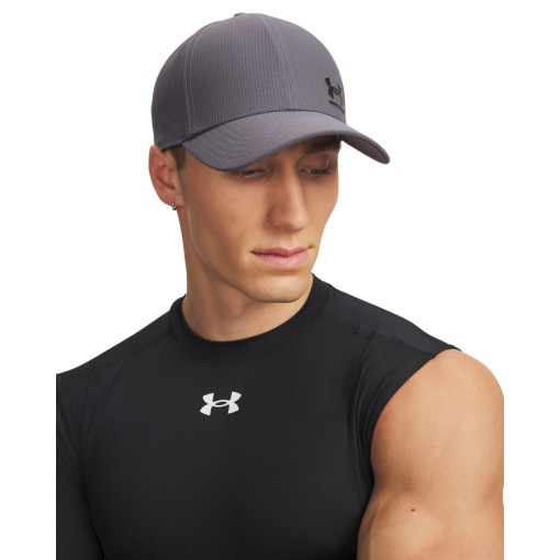  UNDER ARMOUR Męska czapka z daszkiem Under Armour M Isochill Armourvent Adj  szara Szary