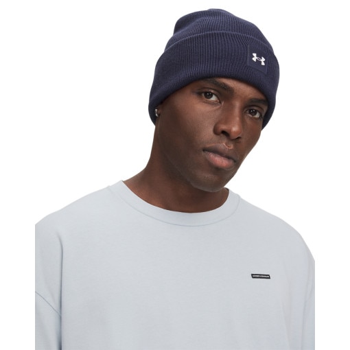 Obrazek dla: UNDER ARMOUR Męska czapka zimowa Under Armour UA Halftime Cuff granatowa Granatowy