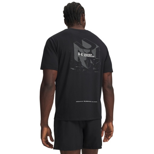 Męska koszulka do biegania Under Armour UA M Velociti Run Cube SS - czarna