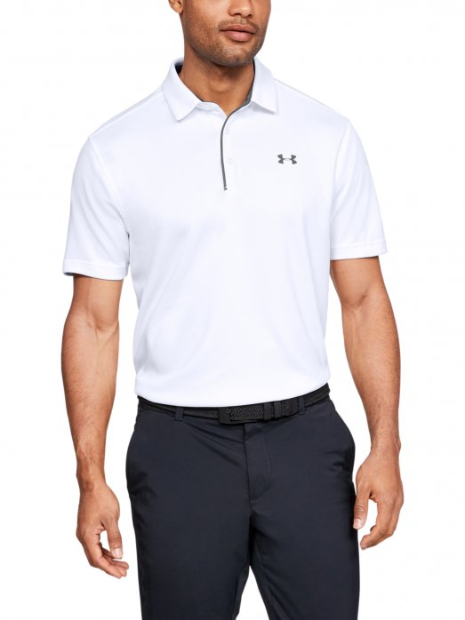 UNDER ARMOUR Męska koszulka do golfa UNDER ARMOUR Tech Polo  biała Biały