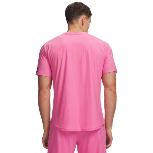 Męska koszulka piłkarska Under Armour UA Challenger Elite SS - różowa