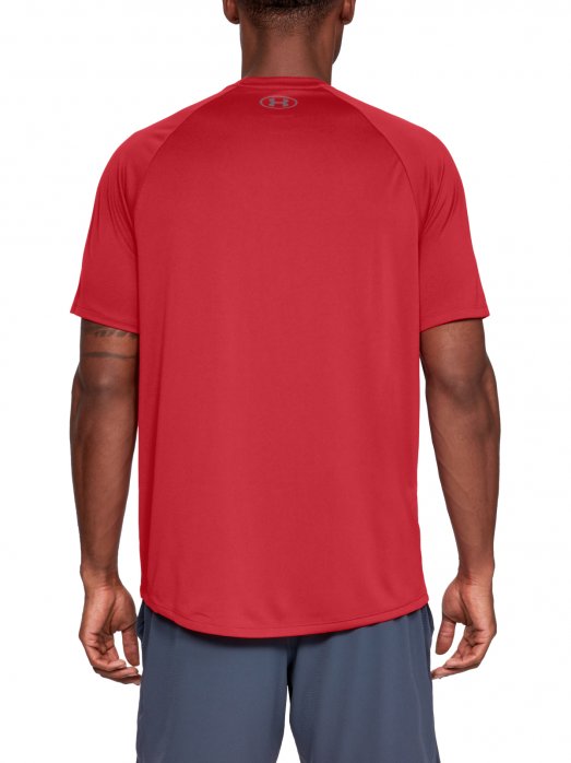 Męska koszulka treningowa UNDER ARMOUR Tech 2.0 SS Tee - czerwona