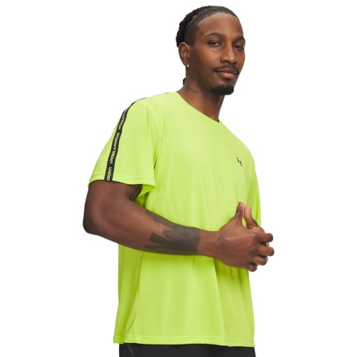 Obrazek dla: UNDER ARMOUR Męska koszulka treningowa Under Armour UA Tech Taping SS  żółta Żółty