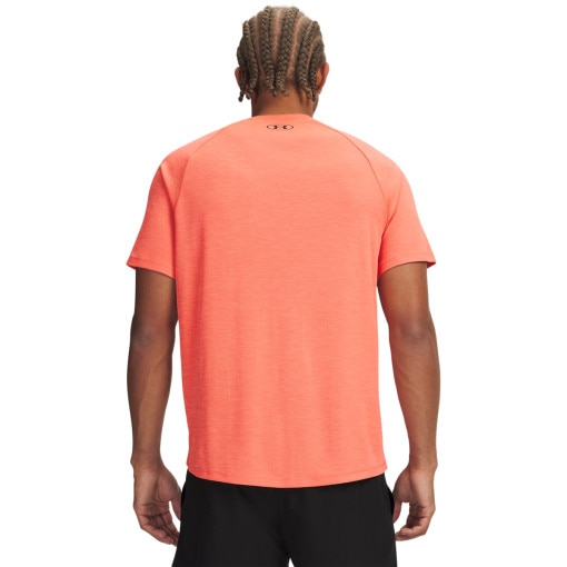 Męska koszulka treningowa Under Armour UA Tech Textured SS - pomarańczowa