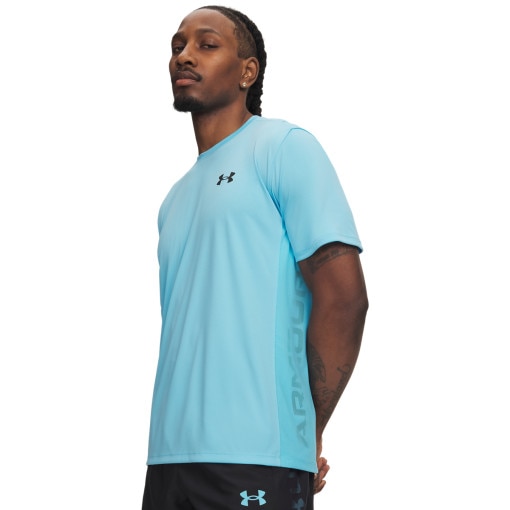 Obrazek dla: UNDER ARMOUR Męska koszulka treningowa Under Armour UA Tech Utility SS  niebieska Niebieski