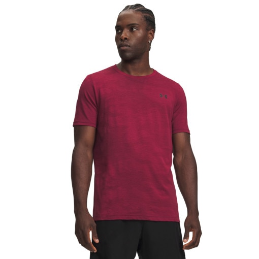 Obrazek dla: UNDER ARMOUR Męska koszulka treningowa Under Armour UA Vanish Elite Smls SS Camo  czerwona Czerwony