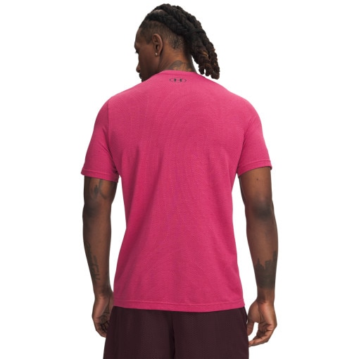 Męska koszulka treningowa Under Armour Vanish Seamless Novelty SS - różowa