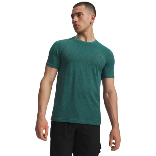 Obrazek dla: UNDER ARMOUR Męska koszulka treningowa Under Armour Vanish Seamless Novelty SS  turkusowa Turkusowy