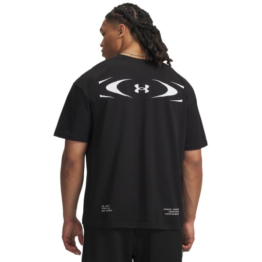 Męska koszulka z krótkim rękawem Under Armour UA M HWT ECHO LOGO OS SS - czarna