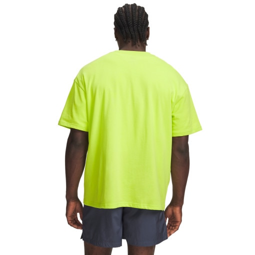 Męska koszulka z krótkim rękawem Under Armour UA M HWT Metal Logo SS - limonkowa