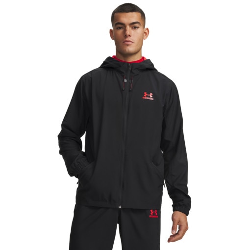 Obrazek dla: UNDER ARMOUR Męska kurtka treningowa Under Armour UA Tech Sport Woven Jacket czarna Czarny