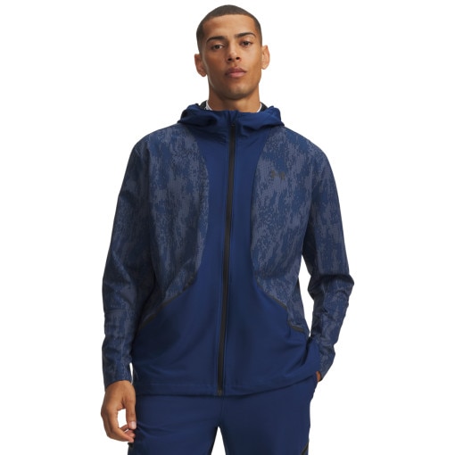 Obrazek dla: UNDER ARMOUR Męska kurtka z kapturem Under Armour UA Unstoppable Woven Jacket  niebieska Niebieski