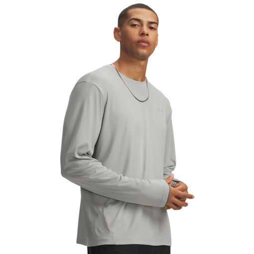 Obrazek dla: UNDER ARMOUR Męski longsleeve trekkingowy Under Armour M Explor IsoChill UPF LS  szary Szary