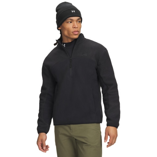 Obrazek dla: UNDER ARMOUR Męski polar bez kaptura Under Armour ColdGear Infrared Basecamp Fleece  czarny Czarny