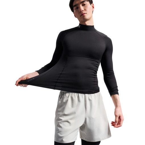 Obrazek dla: UNDER ARMOUR Męski półgolf kompresyjny Under Armour UA ColdGear Elite Comp Mock  czarny Czarny