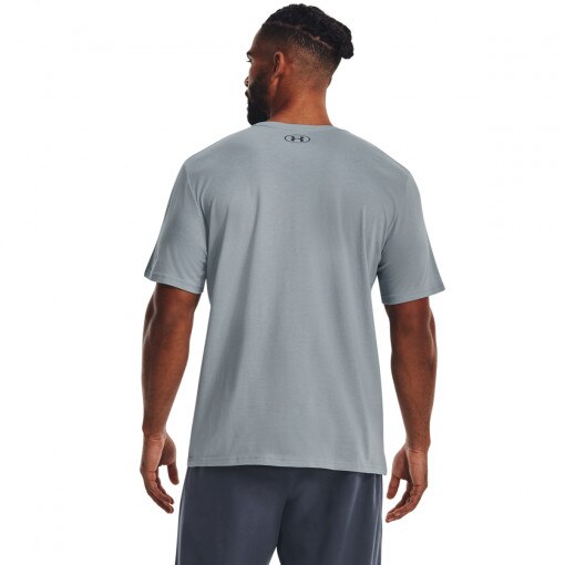 Męski t-shirt z nadrukiem UNDER ARMOUR GL Foundation SS T - niebieski - szary