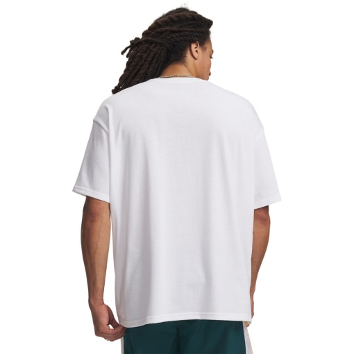 Męski t-shirt z nadrukiem Under Armour UA Heavyweight Sports - biały
